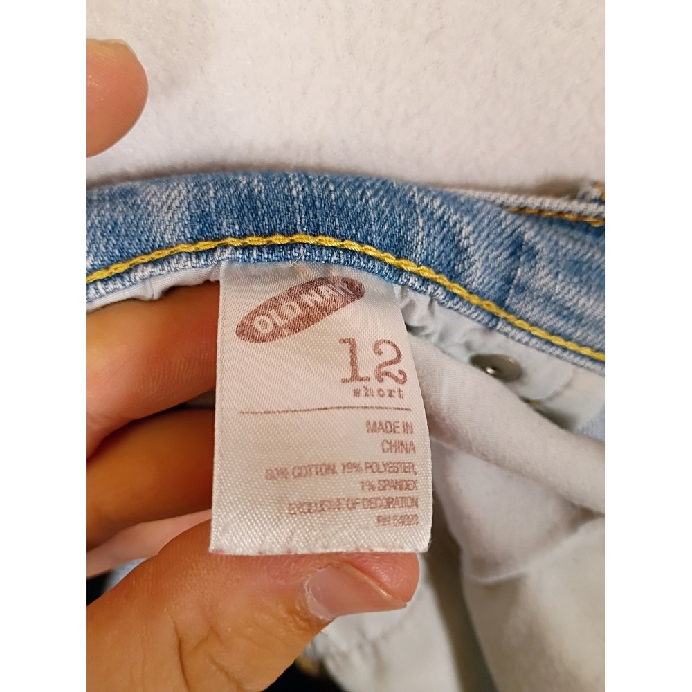 Y2K Casual Old Navy Womens 12 Short Light Wash The Diva Bootcut Stretch Jeans - Picture 4 of 10